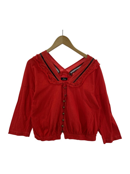 tricot COMME des GARCONS/LSブラウス/RED