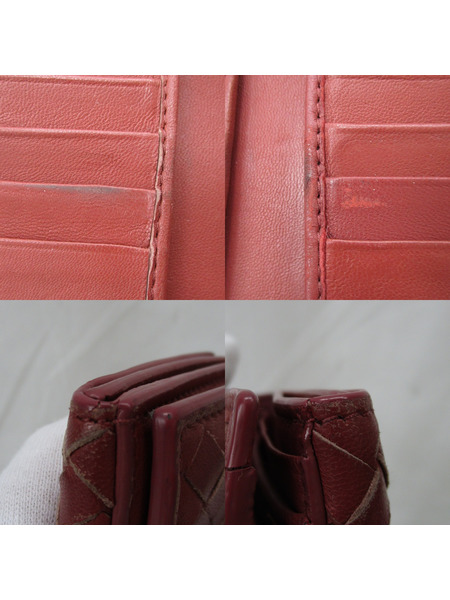 コンパクトウォレット Bottega Veneta イントレチャート 2つ折り財布