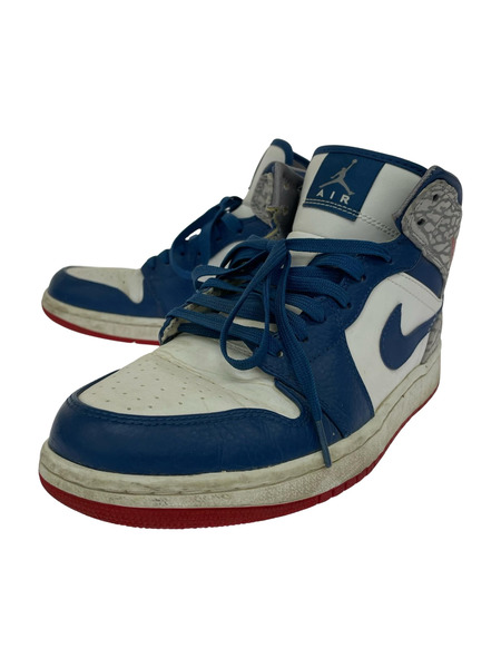 NIKE スニーカー AIR JORDAN 1 RETRO MID TRUE BLUE 26.5cm