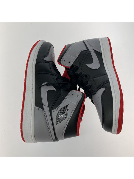 NIKE AIR JORDAN 1 MID スニーカー 黒 グレー