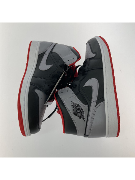 NIKE AIR JORDAN 1 MID スニーカー 黒 グレー