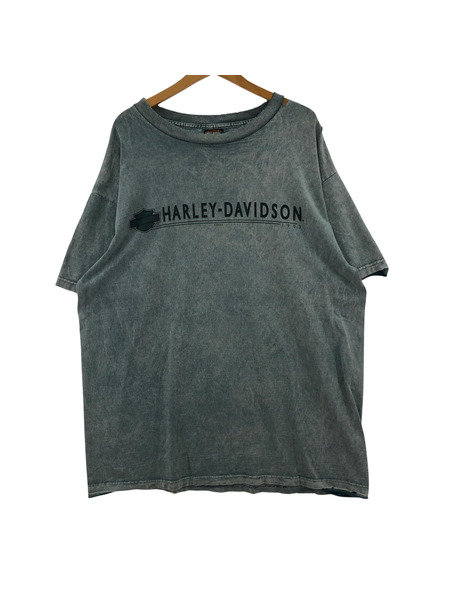 Harley-Davidson USA製 2003 バックプリントTee XL フェードブルー