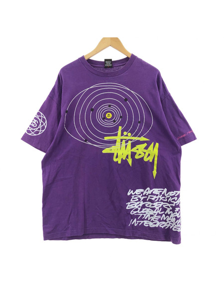 STUSSY S/S TEE (XL) パープル