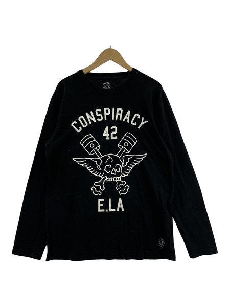 STUSSY×NEIGHBORHOOD Conspiracy L/Sカットソー BLK (L)