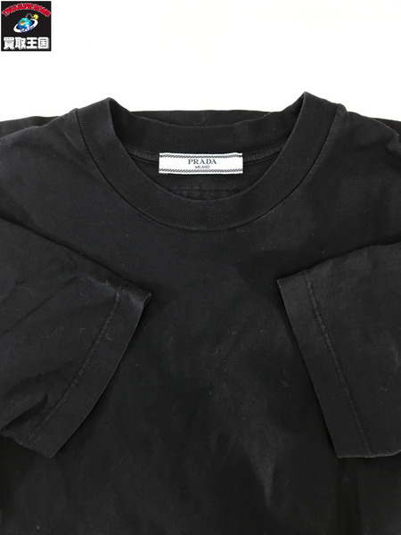 PRADA  トライアングル ロゴ 紺 (S)