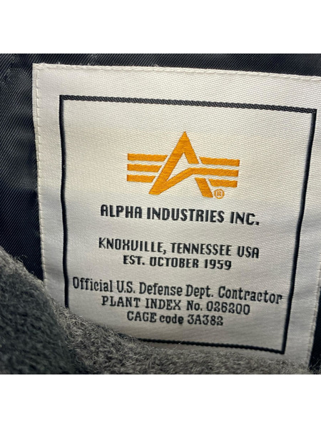 ALPHA ジャケット レザー切リ替エ