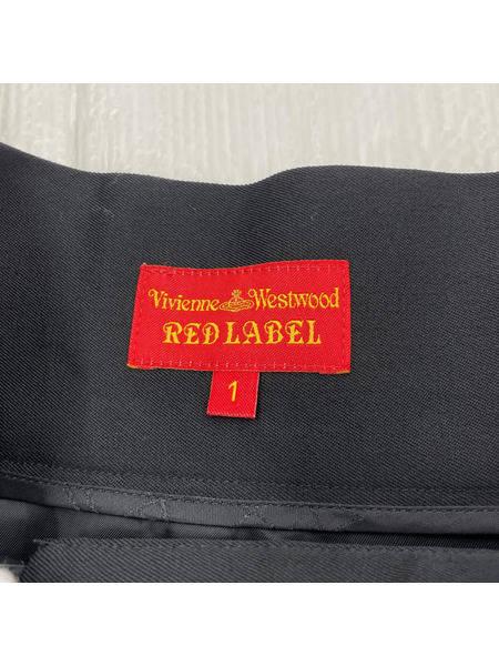 Vivienne Westwood red label オリゾンティタグ ラップスカート 1 ブラック[値下]