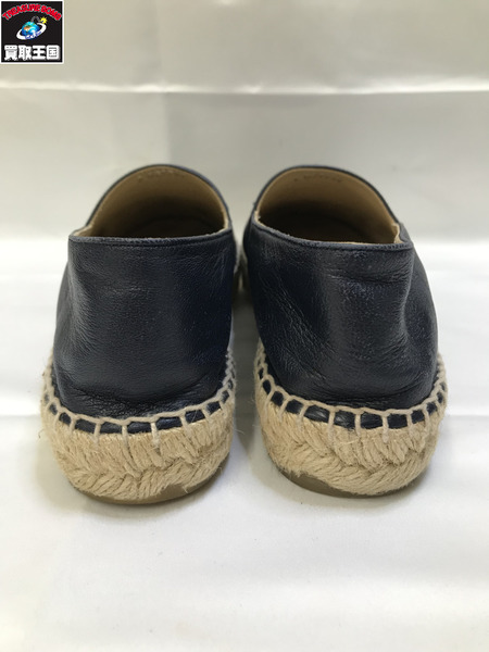 CHANEL レザースリッポン ZG29762 サイズ38 ブラック 