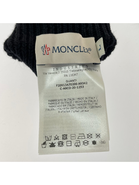 MONCLER ソノ他 ウール手袋 紺（L）