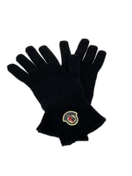 MONCLER ソノ他 ウール手袋 紺（L）