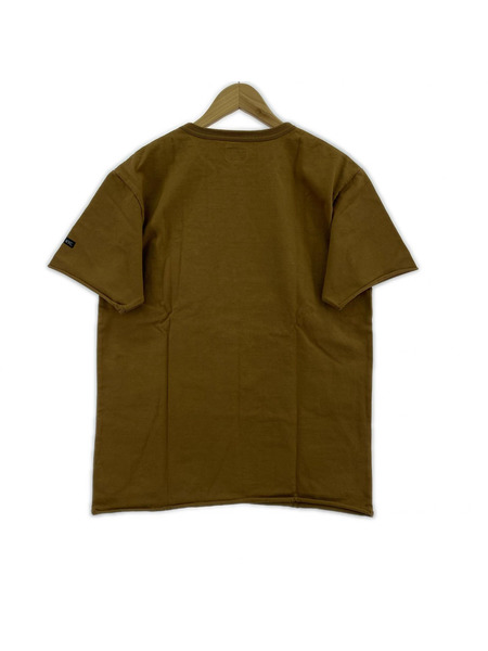 schott 半袖Tシャツ・カットソー 鹿革 ポケット ワンスター ジャージ ヘビー天竺 茶
