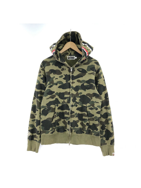 A BATHING APE SHARK FULLZIP PARKA シャーク フルジップパーカ sizeM