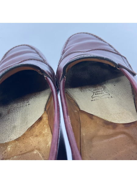 ALDEN BEAMS 別注 6736 コインローファー 7 1/2 ボルドー