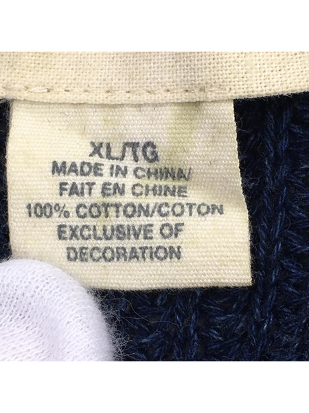DENIM & SUPPLY ヴィンテージ加工 インディゴカーディガン XL