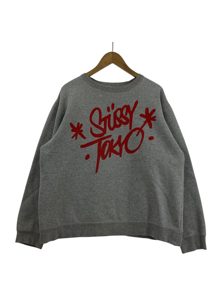 STUSSY TOKYO CREW スウェット グレー