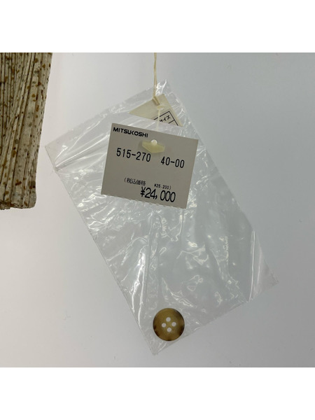 PLEATS PLEASE 長袖ワンピース 総柄 ベージュ (3)