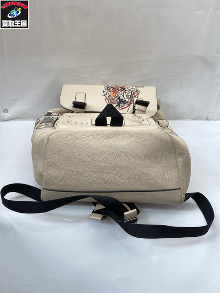 リュックサック・バックパック BASQUIATコラボ アート バックパック  アイボリー