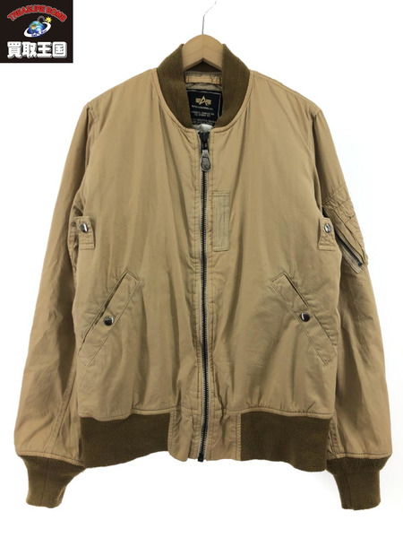 ALPHA INDUSTRIES MA-1 ベージュ (L)