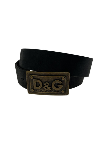 DOLCE＆GABBANA レザーベルト BLK