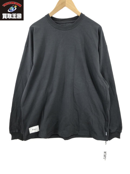 WTAPS 23AW L S BLACK TEE (03)[値下]