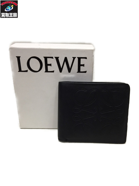 LOEWE/BILLFOLD WALLETS/二つ折り/コンパクトウォレット/ブラック