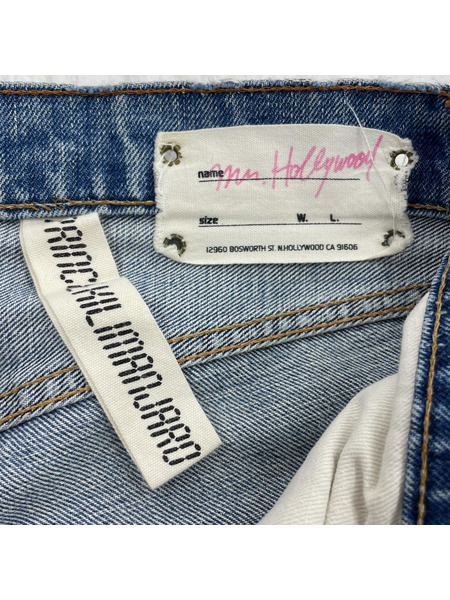 Levi's N.HOOLYWOOD 505 シングル リメイクデニムパンツ ブルー 耳付キ[値下]