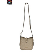 COACH　ショルダーバッグ ハドリー ミニ クロスボディ バッグ・シグネチャー キャンバス