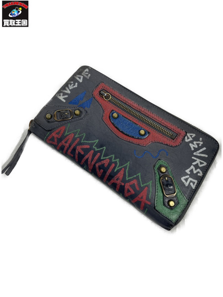 長財布 BALENCIAGA グラフィティロングウォレット[値下]