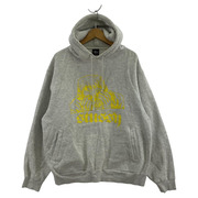 STUSSY POプリントパーカー グレー