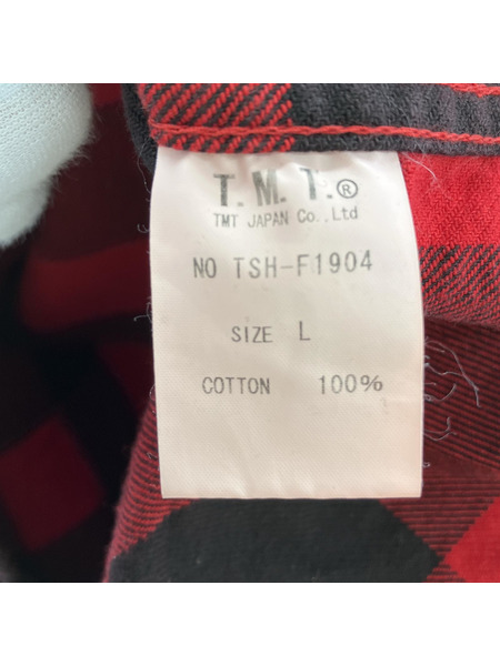 TMT バッファローチェック ネルシャツ /レッド[値下]