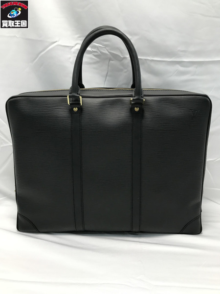 LOUIS VUITTON LV　エピ　ポルト　ドキュマン　ヴォワヤージュ　M40321 ルイヴィトン ハンドバック ブラック
