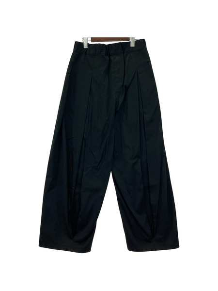 sage NATION BOXPLEAT TROUSER ワイドパンツ M ブラック S011