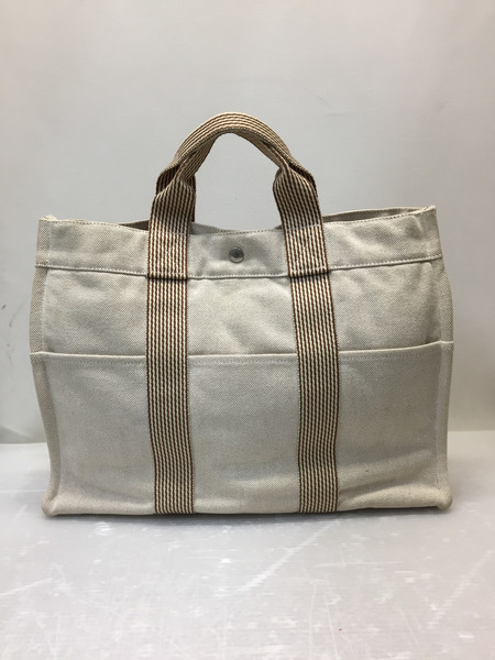 HERMES/ニューフールトゥMM/SAC FOURRE-TOUT MM TOILE H LEGERE