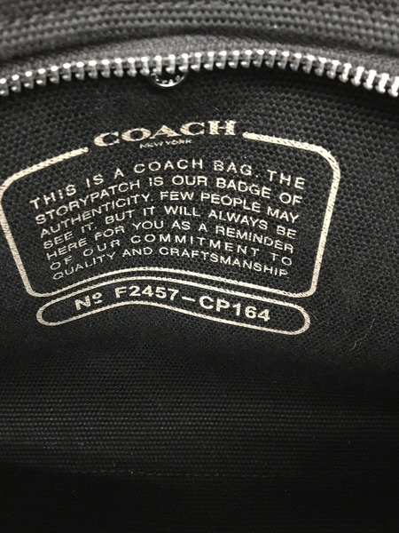 COACH　2WAY トートバッグ　黒