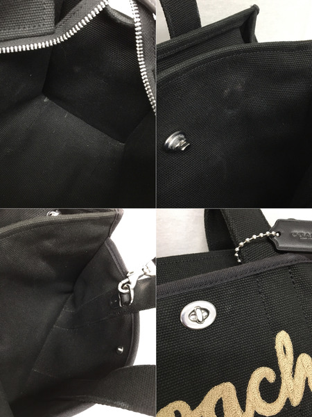 COACH　2WAY トートバッグ　黒