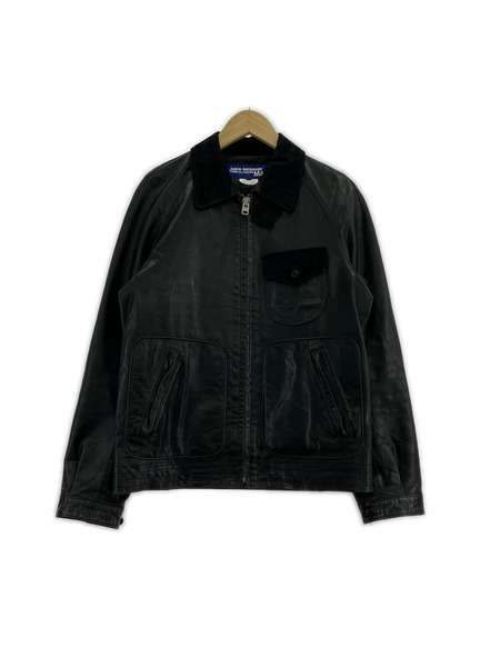 JUNYA WATANABE WH-J019 牛革 コーデュロイ ウール 切替レザージ ャケット (S)