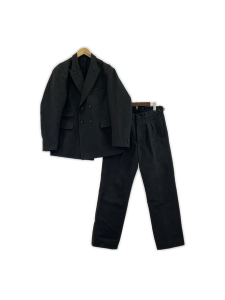 DOUBLE-BREASTED SWING JACKET 212OJ-JK02 212OJ-PT02 セットアップ グレー[値下]
