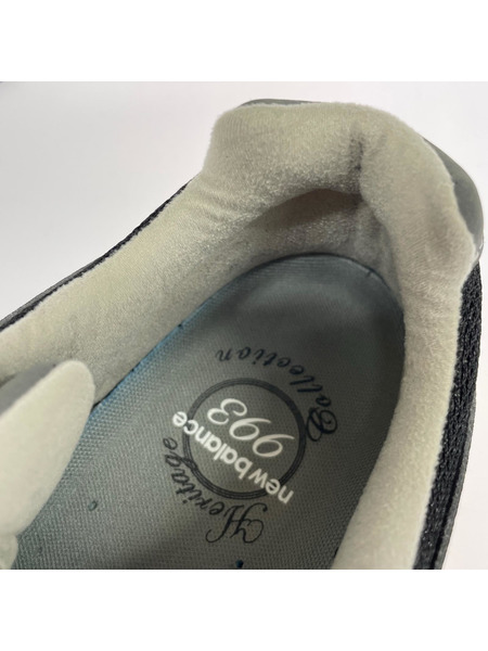 NEW BALANCE MR993BK ローカットスニーカー 26.5cm ブラック