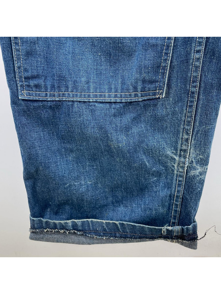 OLD・VINTAGE オーバーオール・ツナギ 60s U.S.Navy SERVAL ジップ 青