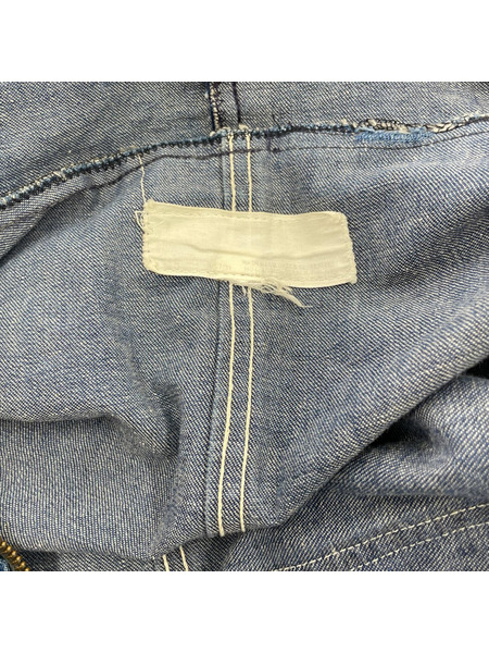 OLD・VINTAGE オーバーオール・ツナギ 60s U.S.Navy SERVAL ジップ 青