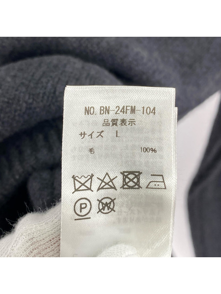 BATONER/ウールVネックニットセーター/L/BN-24FM-104