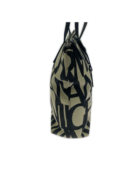 ARMANI EXCHANGE トートバッグ モノグラム トート ベージュ黒