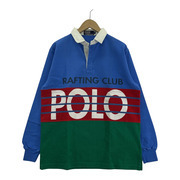 POLO RALPH LAUREN 長袖Tシャツ・カットソー 90s RAFTING CLUB ラガーシャツ (L)