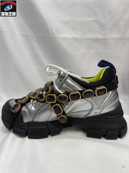 靴 GUCCI crystals flashtrek