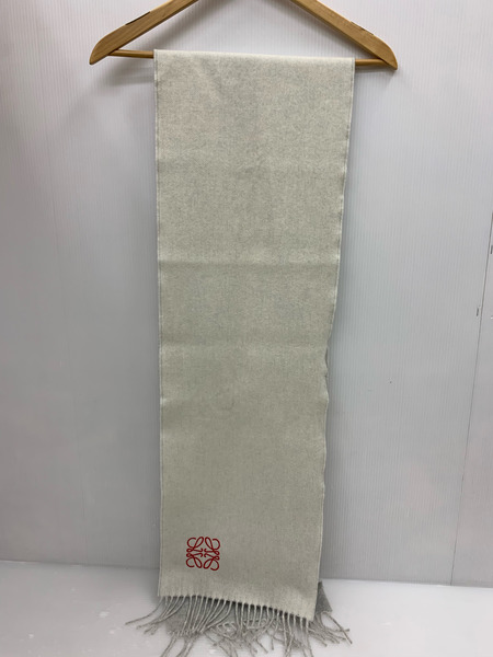 LOEWE マフラー ウールGRY 無地 レディース A-28003861