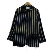 COMME des GARCONS テーラードジャケット・ブレザー カットオフ　ストライプ柄