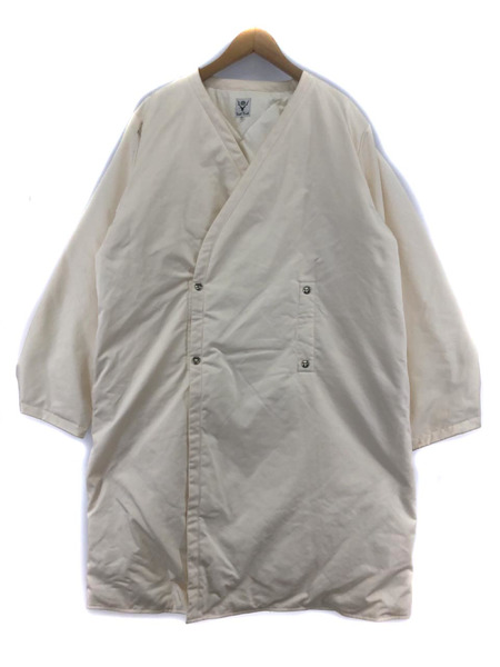 South2 West8 V Neck Down Coat M ホワイト[値下]｜商品番号