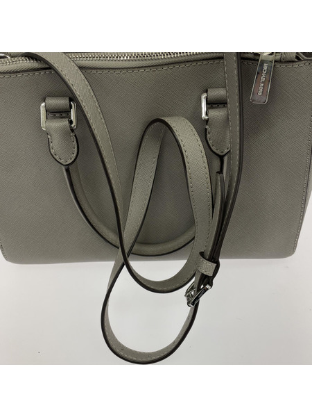 MICHAEL KORS Medium Sutton Satchel Tote グレー