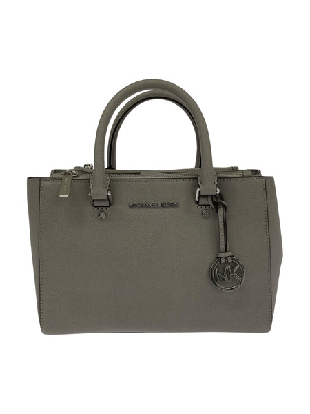 MICHAEL KORS Medium Sutton Satchel Tote グレー