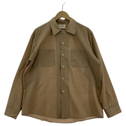 OLD patriot 60s L/S open collar loop shirt Beige